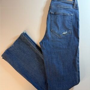 PAIGE High-Rise Laurel Canyon Bootcut Jeans Empire 29 X 31" Raw Hem